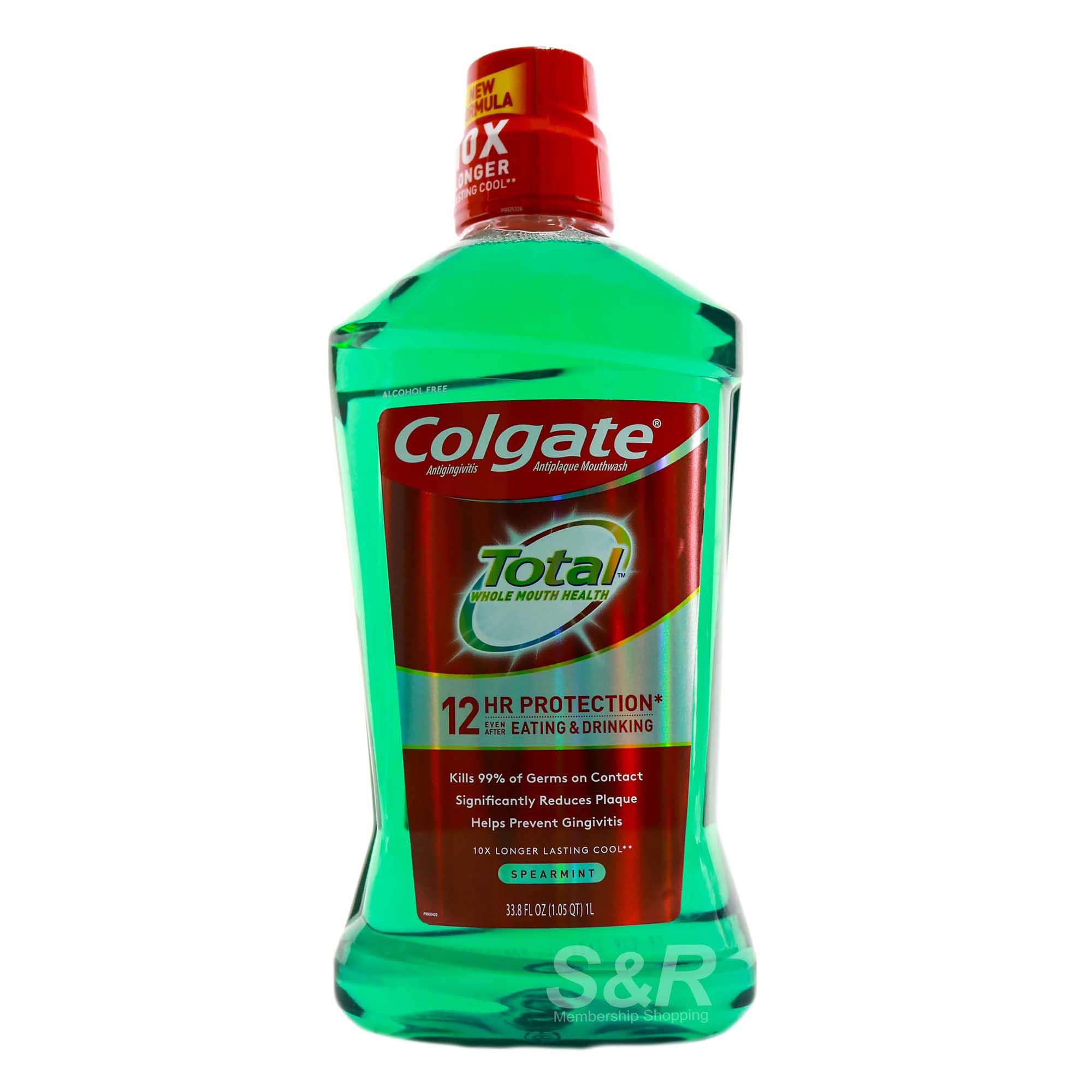 Colgate Total Pro Shield Spearmint Surge Mouthwash 1000mL